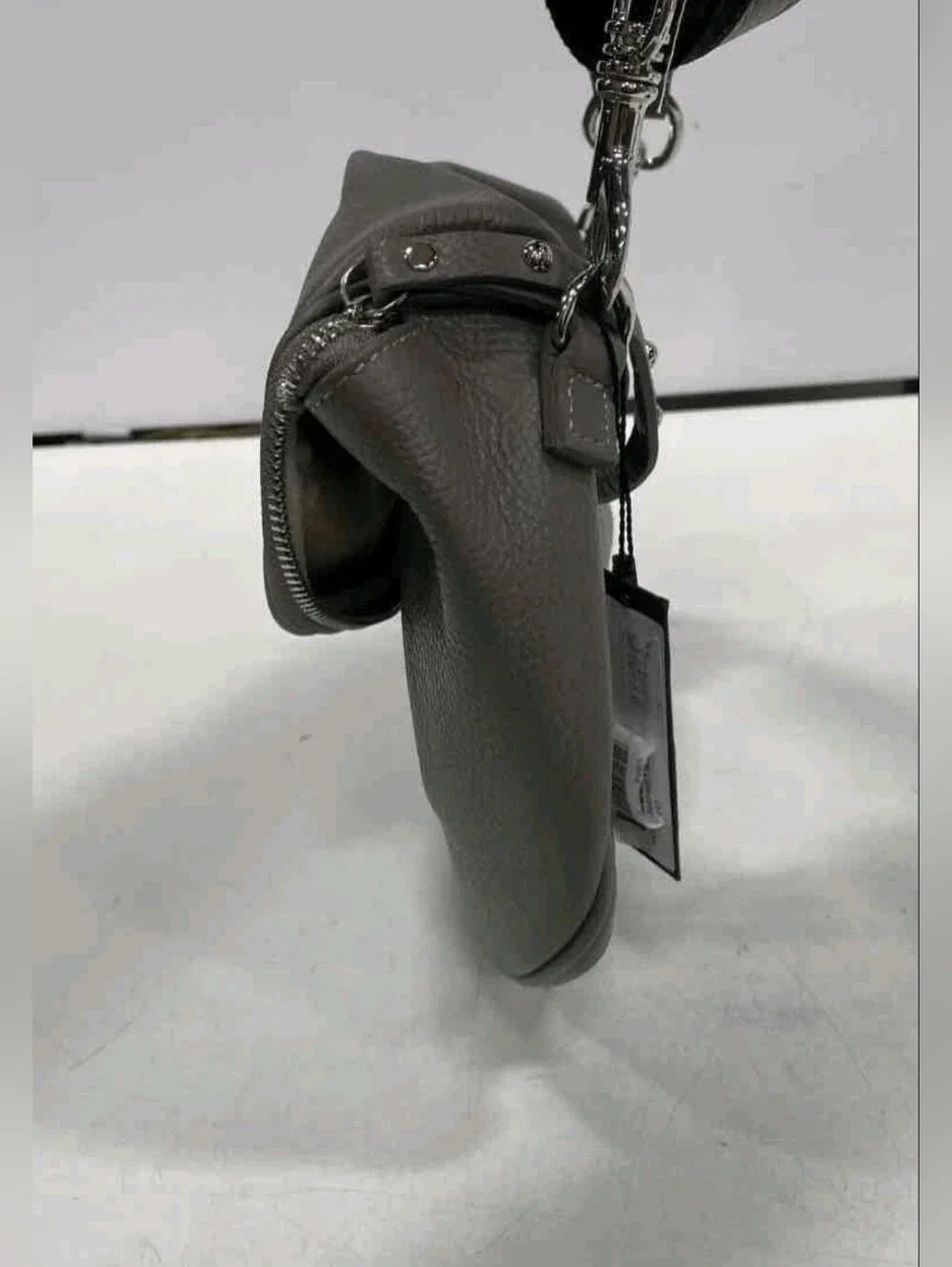 Andrea Cardone Gray Crossbody Bag & Dust Bag
